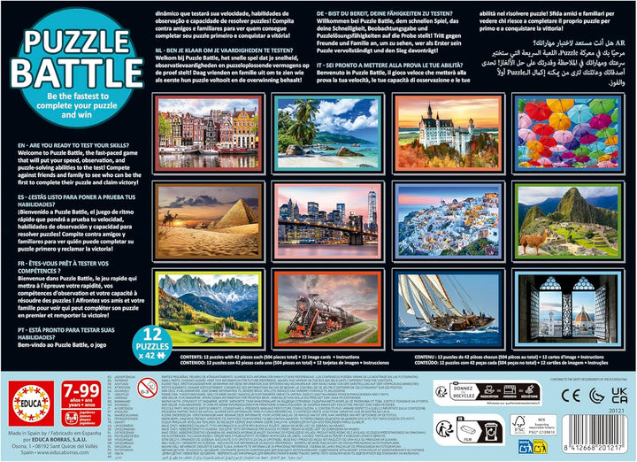 Educa - Puzzle Battlescapes. O bătălie autentică a pieselor | Fii primul care completează puzzle-ul pentru a deveni câștigător. De la 7 ani (20121)