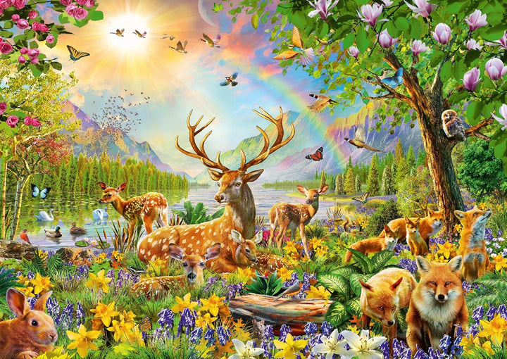Ravensburger Puzzle jigsaw pentru copii - 13352 Familie de căprioare grațioase - puzzle jigsaw de 200 de piese pentru copii cu vârsta de 8 ani și peste