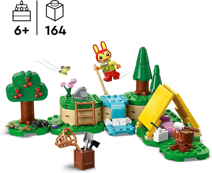 LEGO Animal Crossing Mimmis distracție în aer liber, jucărie creativă pentru copii, set de animale cu figura iepurelui din jocul video, cadou pentru fete și băieți de la 6 ani 77047