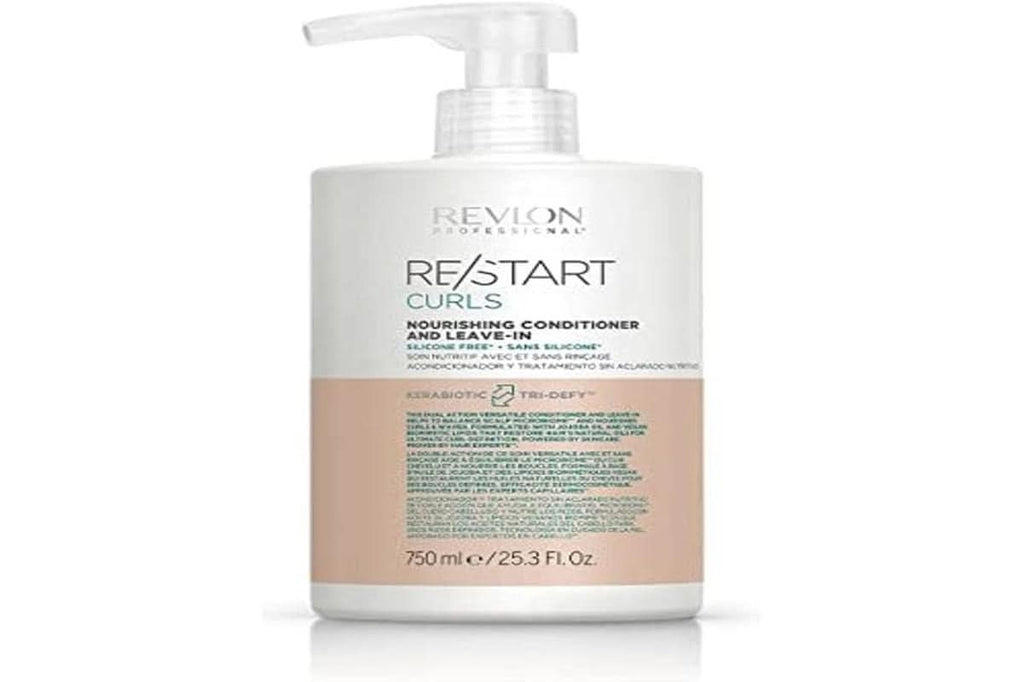 Re-Start Nourishing Conditioner and Leave-In, Leave-In Conditioner Mit Jojobaöl Für Lockiges Haar, Conditioner Für Definierte Locken, 750 Ml