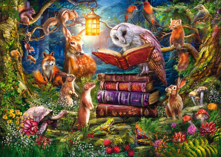 Schmidt Spiele 59779 Povești despre pădure noaptea, puzzle jigsaw 1000 piese