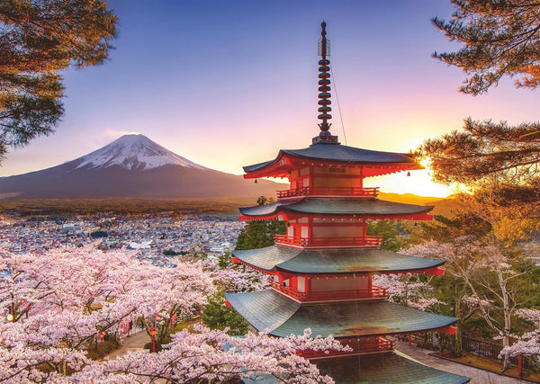 Ravensburger Puzzle 12000582 - Flori de cireș în Japonia - puzzle jigsaw de 1000 de piese pentru adulți și copii de peste 14 ani,