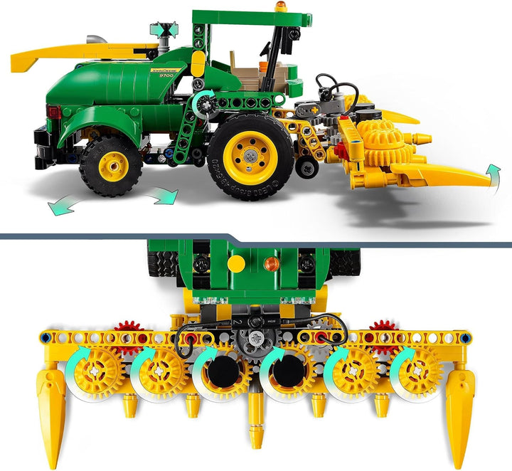 LEGO Technic John Deere 9700 Forage Harvester, Tractor de jucărie pentru copii, set de fermă, model de vehicul cu funcții realiste, cadou pentru băieți și fete de la 9 ani 42168
