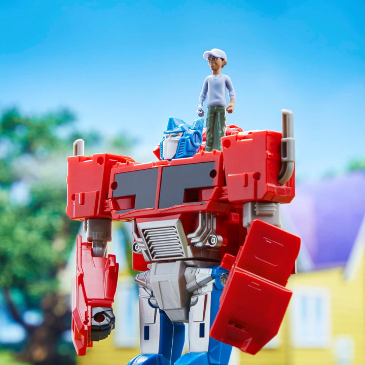 Transformers Earthspark Spin Changer Optimus Prime figurină (20 cm) cu Robby Malto figurină (5 cm), de la 6