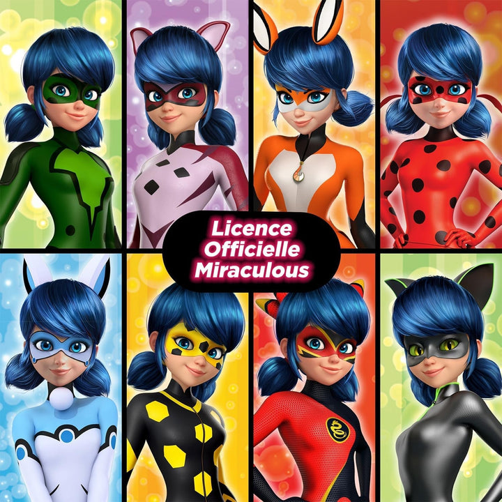 Bandai - Miraculous Ladybug - Doll Marinette Colour Change Surprise - Păpușă articulată Miraculous, 26 Cm + 3 surprize - Model aleatoriu - P50390
