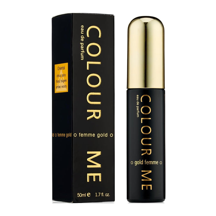 Parfum pentru femei COLOR ME Gold. 100 ml Apă de parfum. Parfum de lux - Parfum pentru femei, Parfumuri de lungă durată pentru femei de la Milton-Lloyd