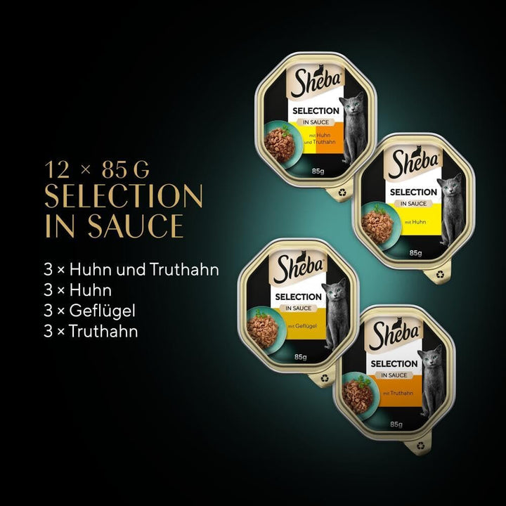SHEBA Selection bowl multipack variație de pasăre în sos 4X12X85G