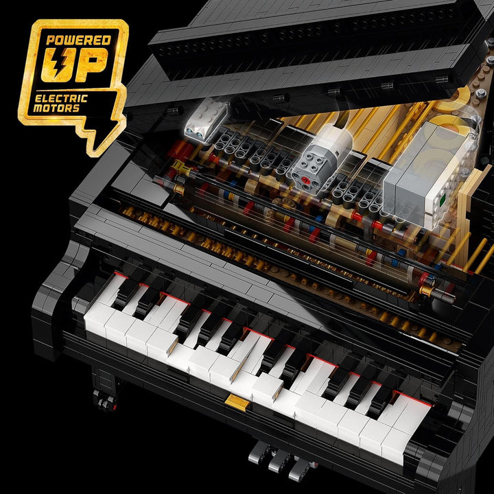 LEGO Ideas Concert Grand Piano (21323); Set de construcție; Propriul dvs. pian de concert; Proiect de modelare excelent pentru pianistul talentat, muzician, iubitor de muzică sau pasionat (3.662 piese)