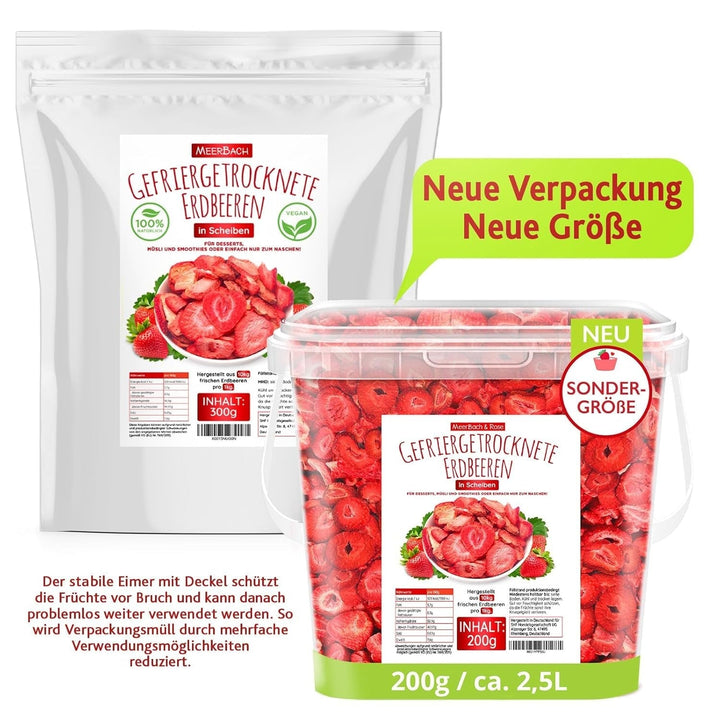 Căpșuni liofilizate, 200g fructe liofilizate în felii, neîndulcite, chipsuri cu căpșuni fructate, căpșuni uscate Produse deshidratate Naty Shop