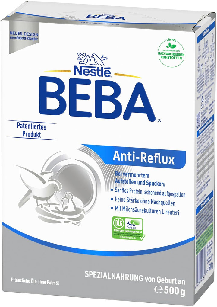 BEBA Anti-Reflux, AR Spezialnahrung Von Geburt an Bei Vermehrtem Aufstoßen Und Spucken, 6Er Pack (6 X 500G)