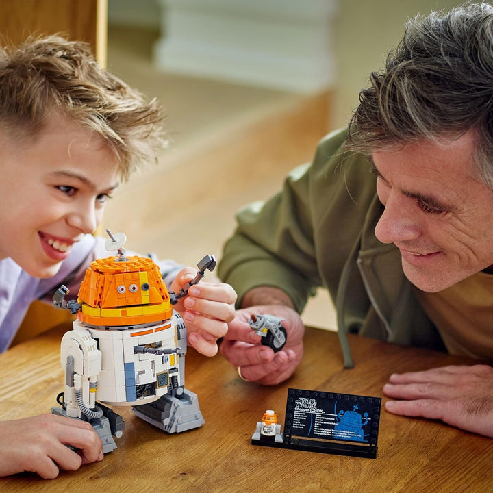Figura LEGO Star Wars 75416 Ahsoka Astromech Droid Chopper (C1-10P) - jucărie cu cap mobil, brațe detașabile și roată centrală - cadou pentru fanii Ahsoka, băieți și fete de peste 10 ani