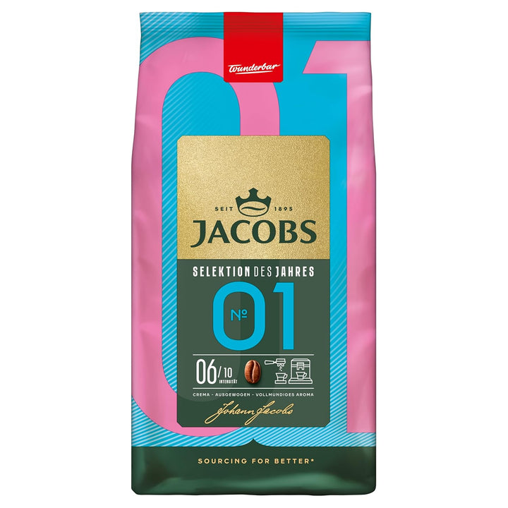 Jacobs Barista Crema Intense Kaffeebohnen 1Kg – Intensiv, Dunkle Schokolade & Pekannüssen, Arabica & Robusta Bohnen, Intensität 7/10, Ideal Für Café Crema