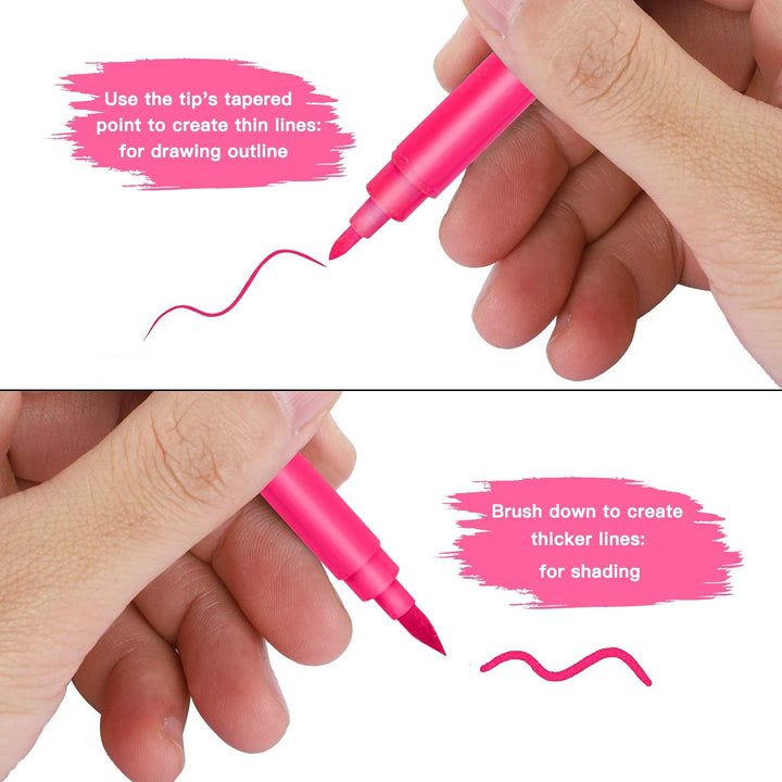 Lebensmittelfarbe Stift -10PCS Lebensmittelfarbe Stifte Backen,Essbar Marker Pen, Essbare Markierungen, Lebenmittelstift Dual Tip Coloring Marker,Gourmet-Autoren Für Diy-Kuchendekoration,Kekse