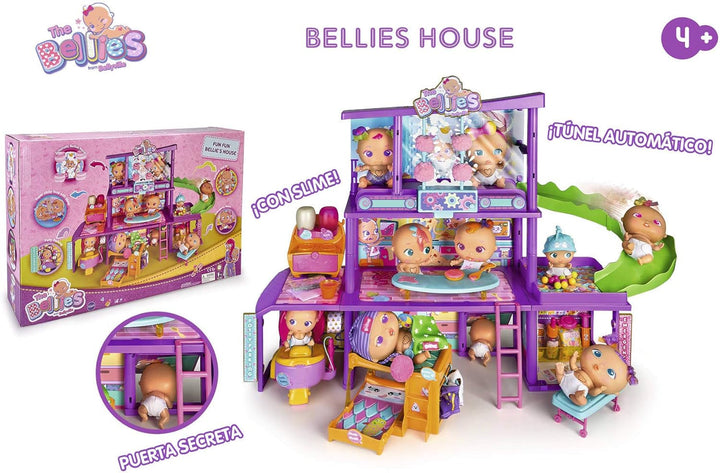 The Bellies - Bellie House, Casa Barriguitas Pentru copii de la 3 ani în sus, multicolor, (Famosa 700015271)