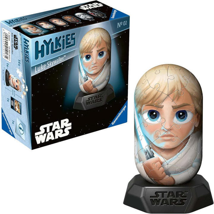 Ravensburger Hylkies: Figurine de colecție Star Wars de asamblat singur - Figura #03 - Prințesa Leia - Construiește, îndrăgostește-te, colecționează - Mini figurine pentru fanii Star Wars