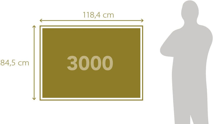 Clementoni 33550 Dreamlike Paris - Puzzle 3000 piese de la 9 ani, Puzzle colorat pentru adulți cu culori îndrăznețe, Joc de îndemânare pentru întreaga familie, Idee frumoasă de cadou