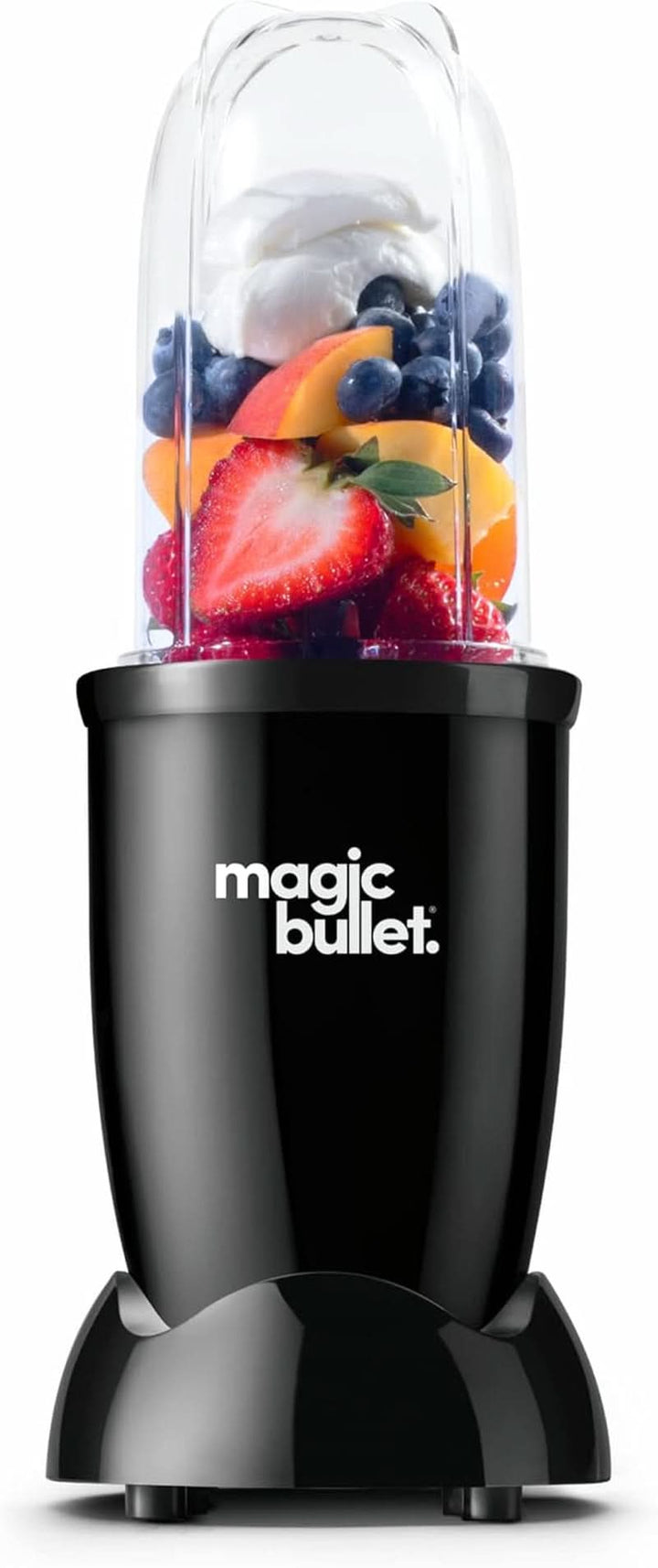 Magic Bullet, Elektrischer Mixer, Zerkleinerer, Smoothiemixer, Smoothie Maker, 200 Watt Leistung, Einfach Und Schnell in Der Anwendung, Kompakt, Leicht Zu Reinigen, MBR03, Grau