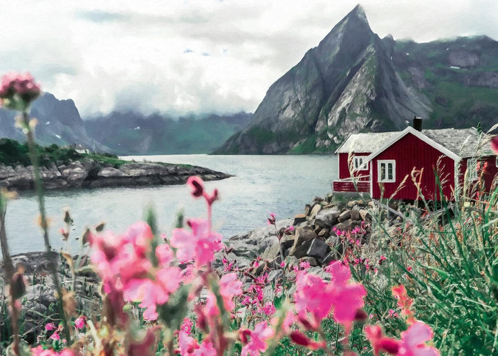 Ravensburger Puzzle Locuri scandinave 16740 - Reine, Lofoten, Norvegia - puzzle jigsaw de 1000 de piese pentru adulți și copii de peste 14 ani