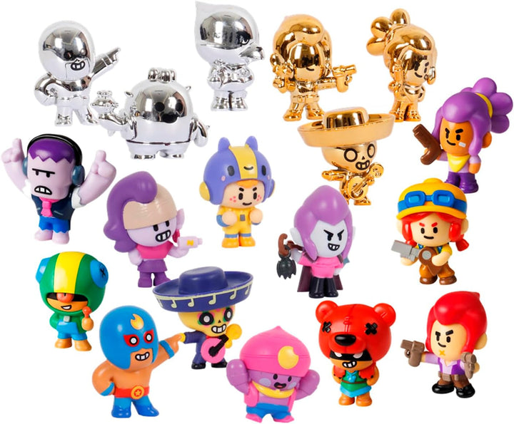 Bizak Brawl Stars 64112017-1 figură, 1 bucată, figură de 4 cm în cutie surpriză, joc multiplayer de lupte, vârsta peste 3 ani