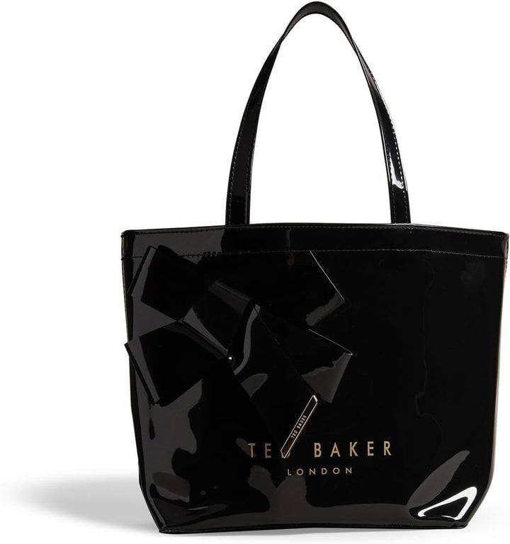 Cumpărător cu arc de vinil pentru femei Ted Baker Nikicon Genti Femei Naty Shop Negru