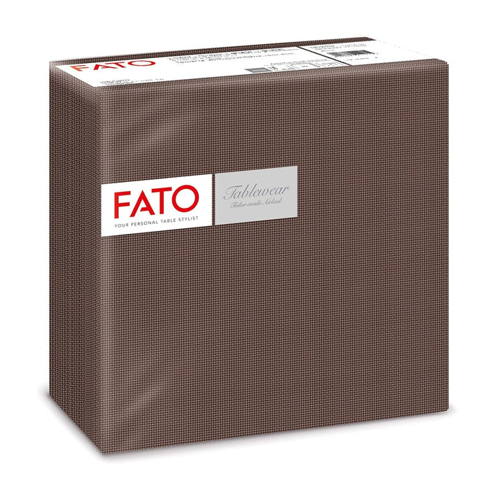Fato - Șervețele din hârtie uscată, airlaid, efect textil, pachet de 50 de șervețele, format 40X40 pliate în 4, decor Shade Silver