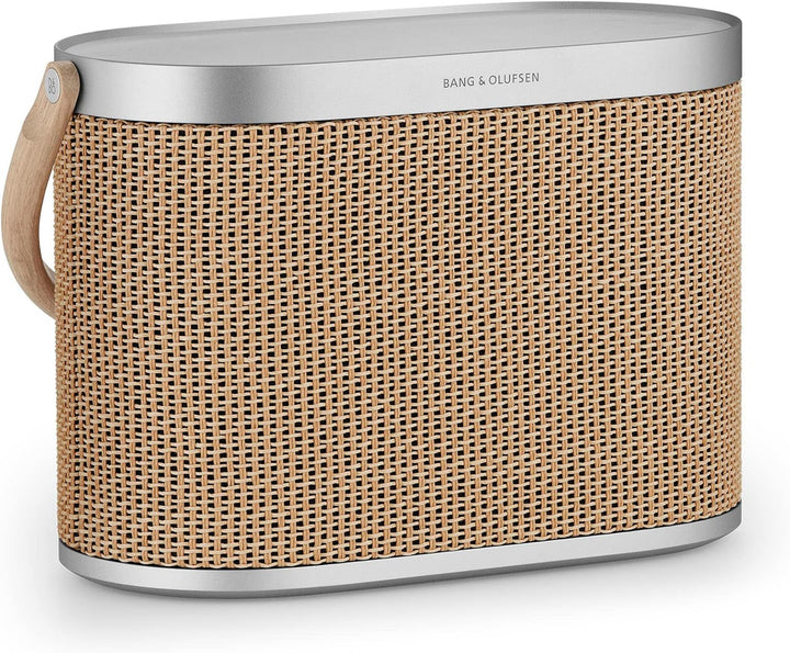 Bang & Olufsen Beosound A5 - Difuzor portabil Bluetooth 360 ° portabil și pentru acasă, cu cablu USB-C și placă de încărcare wireless Qi integrată - stejar închis