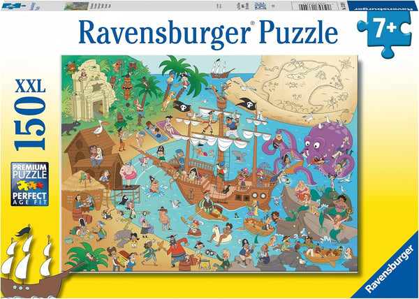 Ravensburger puzzle pentru copii - 13349 The Pirate Bay - puzzle de 150 de piese pentru copii cu vârsta de peste 7 ani