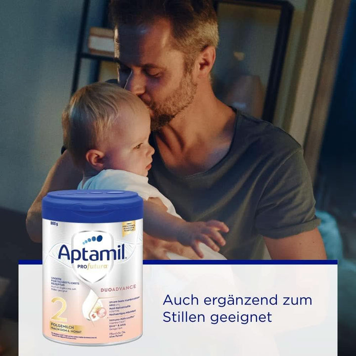 Aptamil Profutura DUOADVANCE 2 – Folgemilch – Baby-Milchpulver – Nach Dem 6. Monat – Mit Pflanzlichen Ölen Und Ohne Palmöl – 1 X 800 G