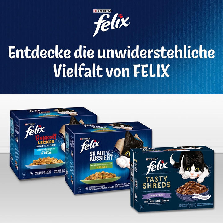 Felix hrană umedă pentru pisici Sensations Extras în jeleu Aromă varietate din țară, 6.120 kg