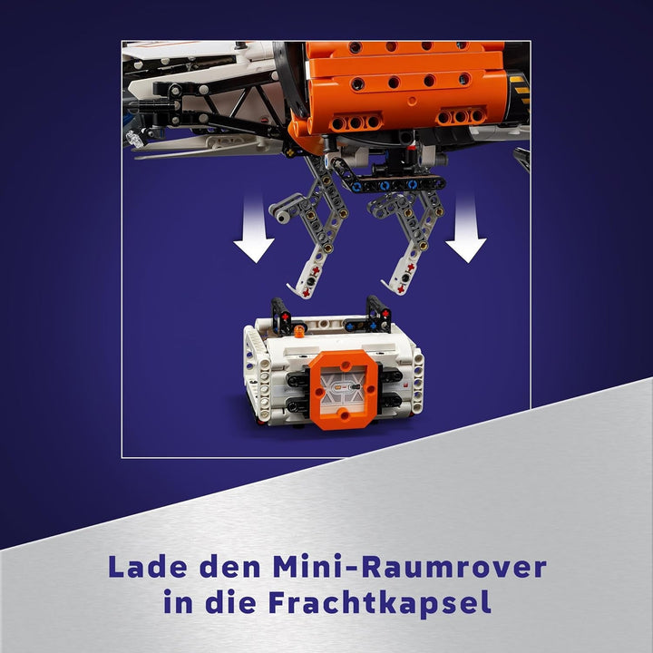 LEGO Technic Vtol transportor spațial LT81, set de construcție spațială, jucărie spațială, navă spațială, set de joacă cu mini-rover, cadou pentru băieți și fete cu vârsta peste 10 ani 42181