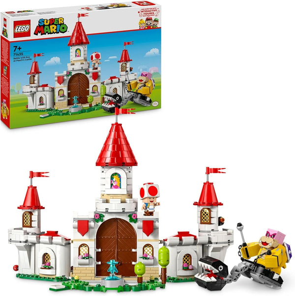LEGO Super Mario Înfruntare cu Roy la Palatul Ciupercilor, set de aventură cu personaje Nintendo, cadou pentru fete, băieți și gameri de la 7 ani 71435