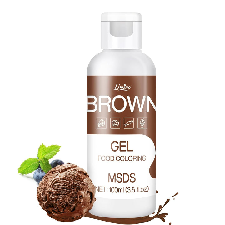 Lebensmittelfarbe Gel - 100Ml Gel Lebensmittel Farben Für Kuchen, Backen, Kekse, Macaron - Zuckerfrei Konzentrierte Farbe Food Coloring Für Tortendeko, Getränken, Osterei, DIY Slime (Weiß)