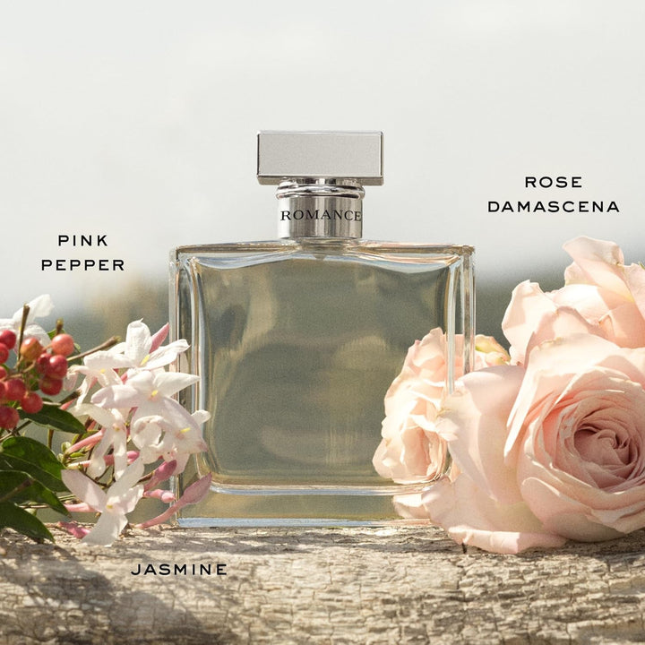 Apă de parfum Romance pentru femei, parfum floral-fructat cu trandafir, floare de lotus și mosc, pentru femei romantice, 100 ml