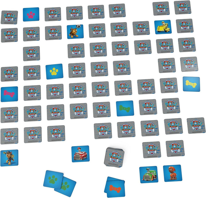 Jocuri Spin Master Paw Patrol, joc de memorie, jucarie Paw Patrol, Chase, Stella, Marcus, Ruben, jocuri de memorie cu carti, pentru copii peste 4 ani
