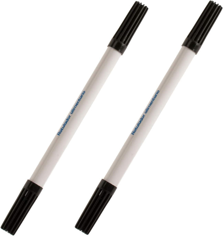 Dekora 414094 - Pixuri negre colorante alimentare pentru decorarea brioșelor, fondant sau hârtie comestibilă - Culoare neagră, Negru