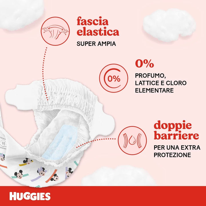 Huggies Ultra Comfort, scutece mărimea 5 (11-25 kg), design Disney, 126 bucăți