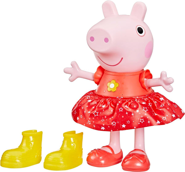 Păpușa Peppa Pig Peppa'S Mud Puddle Party - versiune germană, roz sau roz
