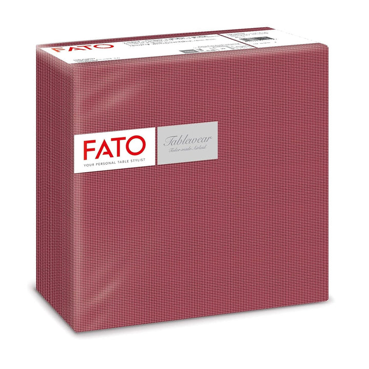 Fato - Șervețele din hârtie uscată, airlaid, efect textil, pachet de 50 de șervețele, format 40X40 pliate în 4, decor Shade Silver