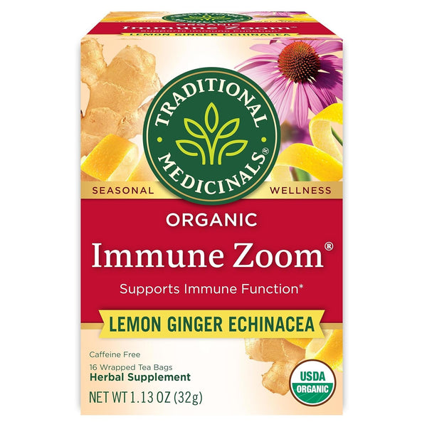 Organic Immune Zoom Lemon Ginger Tea - 16 Ct. Tea USA Naty Shop Default Title