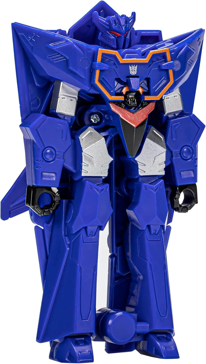 Jucărie Transformers Earthspark 1-Step Flip Changer Soundwave figurină (10 cm), jucărie robot pentru copii cu vârsta peste 6 ani