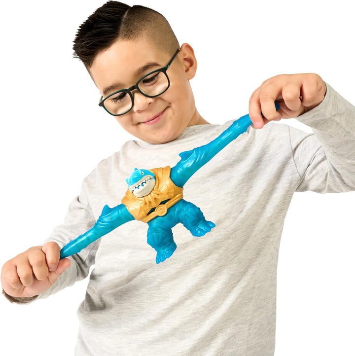 Heroes of Goo Jit To Deep GOO Sea Hero Pack cu Thrash. Figură de acțiune super elastică și extensibilă cu umplutură specială de slime și falcă mobilă