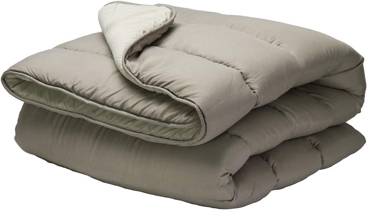 Pikolin Home - Plapumă reversibilă 300 G - Umplutură nordică bicoloră - Pentru pat 90 - confortabilă, caldă, respirabilă, verde, 150 X 220 cm