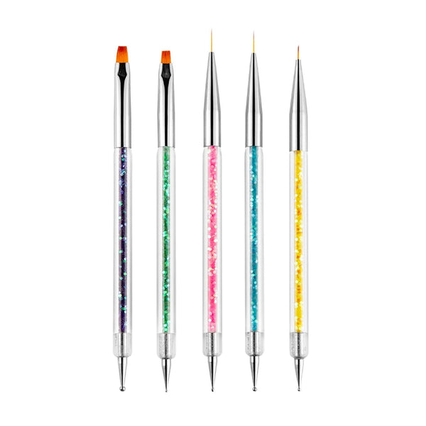 Nagel Art Fineliner Pinsel[5 Stück],Nagel Art Liner Pinsel,Professionel Detail Pinselset,Nagellack Pinsel,Für Nail Art Design Painting Salon,Nageldesign Nagel Fußpflege