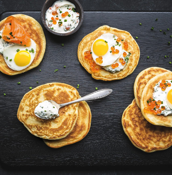 Tefal B57000 Simple Cook Mini-Blini-Bratpfanne 12 Cm | Antihaftversiegelung | Mühelose Reinigung | Unbedenkliches Kochen | Genieteter Griff | Thermo-Signal | Schwarz (Nicht Für Induktion)