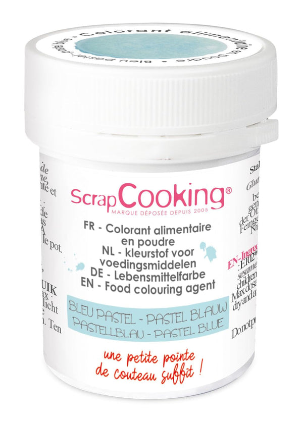Scrapcooking - Pudră colorantă artificială albastru pastel 5 g