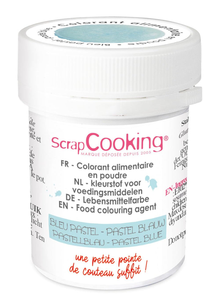 Scrapcooking - Pudră colorantă artificială albastru pastel 5 g
