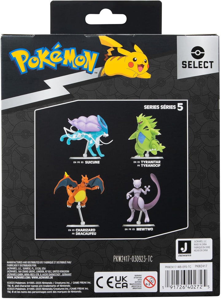 Pokémon Pkw2417-15Cm Select Figure - Mewtu, figură mobilă oficială