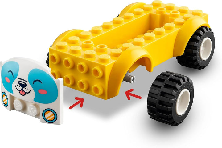 LEGO Friends Mobile Dog Grooming Parlour, set de joacă pentru vehicule cu animale pentru jocuri de rol, jucărie pentru copii cu 2 figurine și 2 câini pentru fete și băieți de la 4 ani, set de toaletă pentru câini 42635