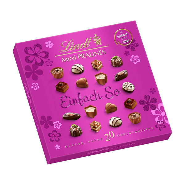 Lindt Schokolade - Mini Geburtstag Pralinés | 12 X 100 G | Pralinen-Schachtel Mit Je 20 Pralinen in 9 Köstlichen Sorten | Pralinengeschenk | Schokoladengeschenk