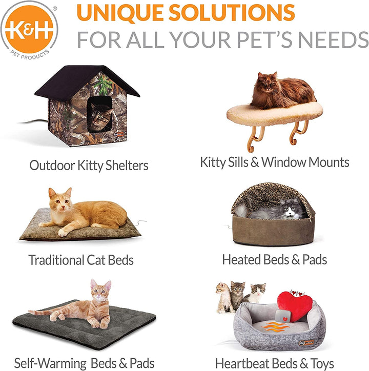 779090 Produse pentru animale de companie, EZ Kitty Sill Deluxe cu pernă, Pat luxos pentru pisici, pentru fereastră